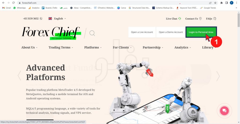 افتتاح حساب در فارکس چیف