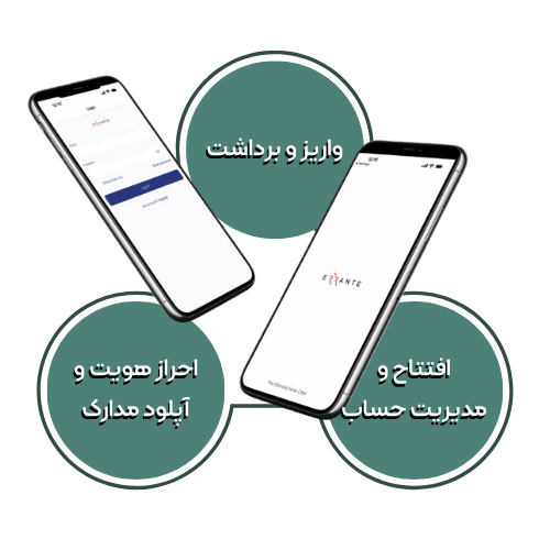 افتتاح و شارژ حساب و آپلود مدارک با اپلیکیشن ارانته